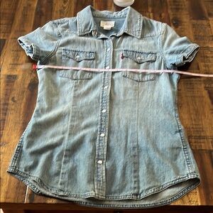 Levi's Light Blue Denim Button-Down Shirt